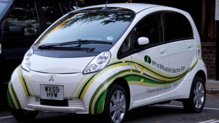 Use electric car to promote green driving