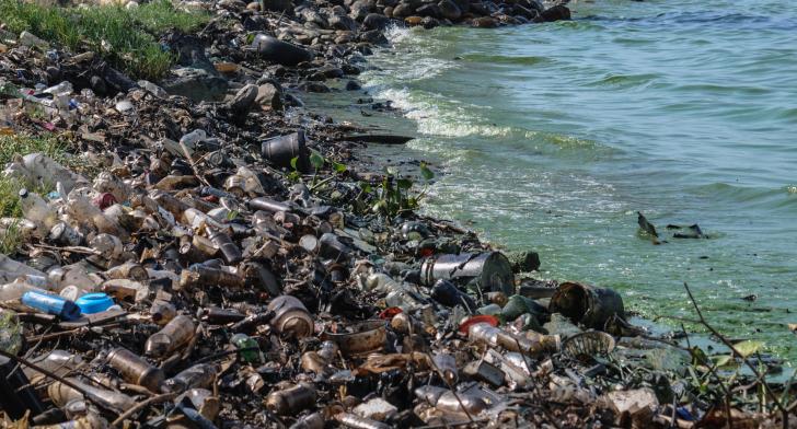 garbage on the beach