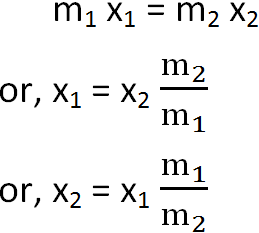 Expression for center of mass or two connected bodies